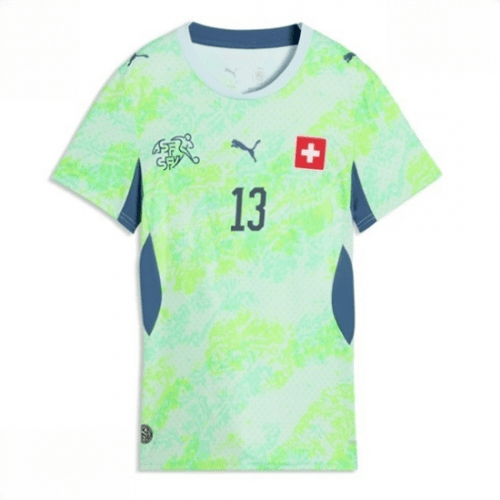 Echipament fotbal Elveția Ricardo Rodriguez #13 Tricou Deplasare Mondial 2026 pentru femei maneca scurta 2 Echipament fotbal Elveția Ricardo Rodriguez #13 Tricou Deplasare Mondial 2026 pentru femei maneca scurta - imagine 2