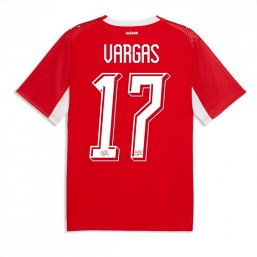 Echipament fotbal Elveția Ruben Vargas #17 Tricou Acasa Mondial 2026 maneca scurta 1 Echipament fotbal Elveția Ruben Vargas #17 Tricou Acasa Mondial 2026 maneca scurta