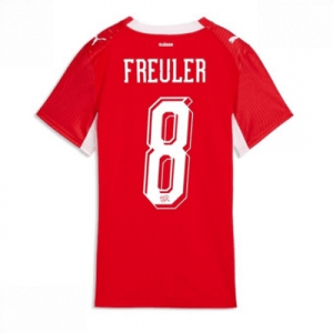 Echipament fotbal Elveția Ruben Vargas #17 Tricou Acasa Mondial 2026 pentru femei maneca scurta