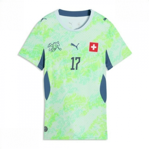 Echipament fotbal Elveția Ruben Vargas #17 Tricou Deplasare Mondial 2026 pentru femei maneca scurta 2 Echipament fotbal Elveția Ruben Vargas #17 Tricou Deplasare Mondial 2026 pentru femei maneca scurta - imagine 2