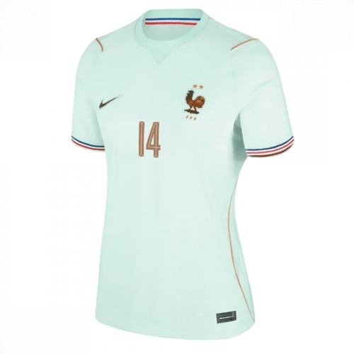 Echipament fotbal Franța Adrien Rabiot #14 Tricou Deplasare Mondial 2026 pentru femei maneca scurta 2 Echipament fotbal Franța Adrien Rabiot #14 Tricou Deplasare Mondial 2026 pentru femei maneca scurta - imagine 2