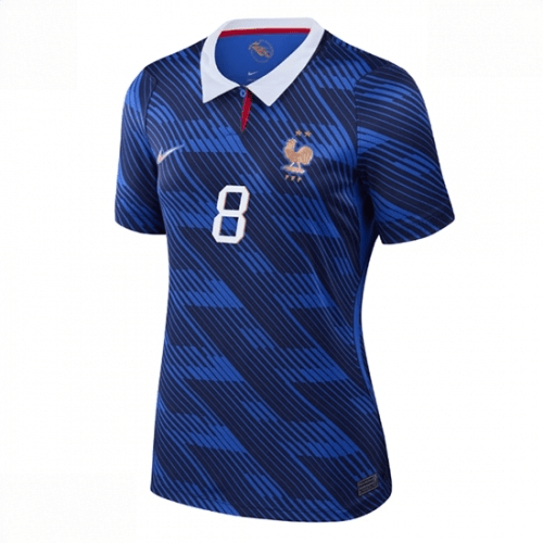 Echipament fotbal Franța Aurelien Tchouameni #8 Tricou Acasa Mondial 2026 pentru femei maneca scurta 2 Echipament fotbal Franța Aurelien Tchouameni #8 Tricou Acasa Mondial 2026 pentru femei maneca scurta - imagine 2