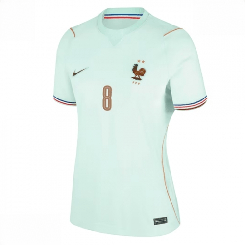 Echipament fotbal Franța Aurelien Tchouameni #8 Tricou Deplasare Mondial 2026 pentru femei maneca scurta 2 Echipament fotbal Franța Aurelien Tchouameni #8 Tricou Deplasare Mondial 2026 pentru femei maneca scurta - imagine 2