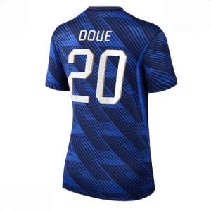 Echipament fotbal Franța Desire Doue #20 Tricou Acasa Mondial 2026 pentru femei maneca scurta