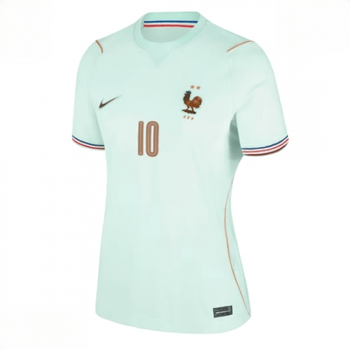 Echipament fotbal Franța Kylian Mbappe #10 Tricou Deplasare Mondial 2026 pentru femei maneca scurta 2 Echipament fotbal Franța Kylian Mbappe #10 Tricou Deplasare Mondial 2026 pentru femei maneca scurta - imagine 2