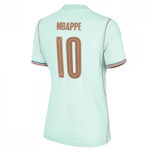Echipament fotbal Franța Kylian Mbappe #10 Tricou Deplasare Mondial 2026 pentru femei maneca scurta