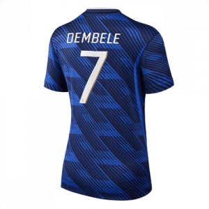 Echipament fotbal Franța Ousmane Dembele #7 Tricou Acasa Mondial 2026 pentru femei maneca scurta