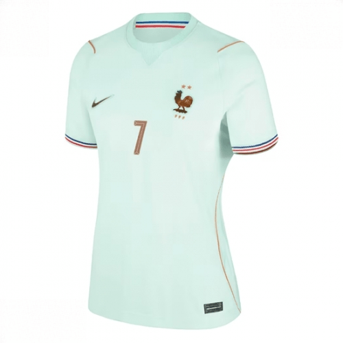 Echipament fotbal Franța Ousmane Dembele #7 Tricou Deplasare Mondial 2026 pentru femei maneca scurta 2 Echipament fotbal Franța Ousmane Dembele #7 Tricou Deplasare Mondial 2026 pentru femei maneca scurta - imagine 2