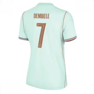 Echipament fotbal Franța Ousmane Dembele #7 Tricou Deplasare Mondial 2026 pentru femei maneca scurta