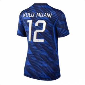 Echipament fotbal Franța Randal Kolo Muani #12 Tricou Acasa Mondial 2026 pentru femei maneca scurta