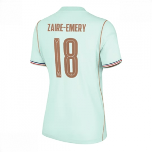 Echipament fotbal Franța Warren Zaire-Emery #18 Tricou Deplasare Mondial 2026 pentru femei maneca scurta