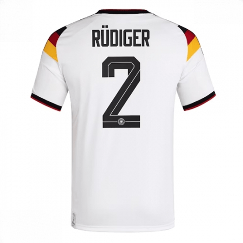 Echipament fotbal Germania Antonio Rudiger #2 Tricou Acasa Mondial 2026 maneca scurta 1 Echipament fotbal Germania Antonio Rudiger #2 Tricou Acasa Mondial 2026 maneca scurta