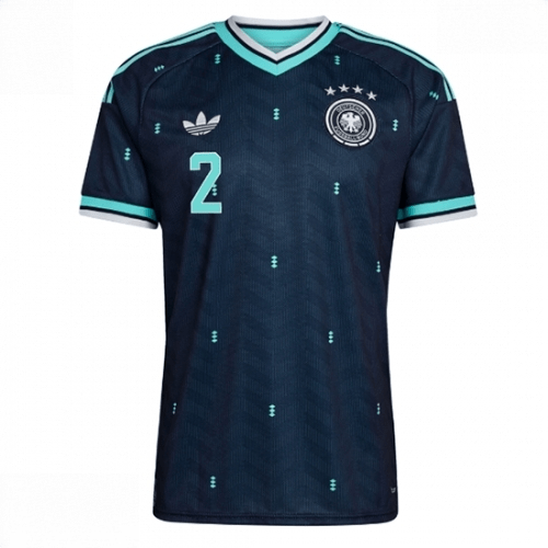 Echipament fotbal Germania Antonio Rudiger #2 Tricou Deplasare Mondial 2026 maneca scurta 2 Echipament fotbal Germania Antonio Rudiger #2 Tricou Deplasare Mondial 2026 maneca scurta - imagine 2