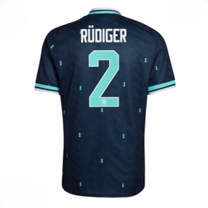 Echipament fotbal Germania Antonio Rudiger #2 Tricou Deplasare Mondial 2026 maneca scurta