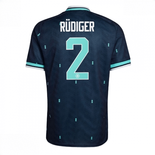 Echipament fotbal Germania Antonio Rudiger #2 Tricou Deplasare Mondial 2026 maneca scurta 1 Echipament fotbal Germania Antonio Rudiger #2 Tricou Deplasare Mondial 2026 maneca scurta