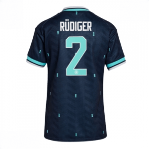 Echipament fotbal Germania Antonio Rudiger #2 Tricou Deplasare Mondial 2026 pentru femei maneca scurta