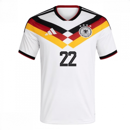 Echipament fotbal Germania David Raum #22 Tricou Acasa Mondial 2026 maneca scurta 2 Echipament fotbal Germania David Raum #22 Tricou Acasa Mondial 2026 maneca scurta - imagine 2