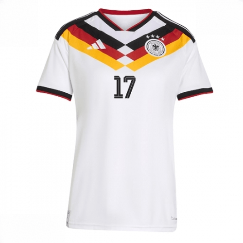 Echipament fotbal Germania Florian Wirtz #17 Tricou Acasa Mondial 2026 pentru femei maneca scurta 2 Echipament fotbal Germania Florian Wirtz #17 Tricou Acasa Mondial 2026 pentru femei maneca scurta - imagine 2