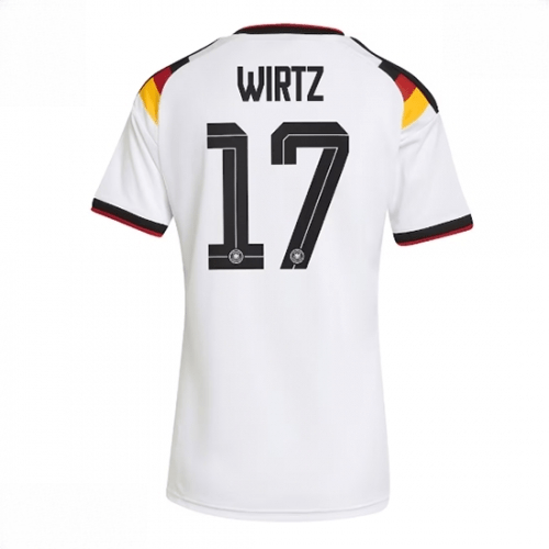 Echipament fotbal Germania Florian Wirtz #17 Tricou Acasa Mondial 2026 pentru femei maneca scurta 1 Echipament fotbal Germania Florian Wirtz #17 Tricou Acasa Mondial 2026 pentru femei maneca scurta