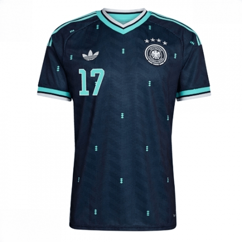 Echipament fotbal Germania Florian Wirtz #17 Tricou Deplasare Mondial 2026 maneca scurta 2 Echipament fotbal Germania Florian Wirtz #17 Tricou Deplasare Mondial 2026 maneca scurta - imagine 2