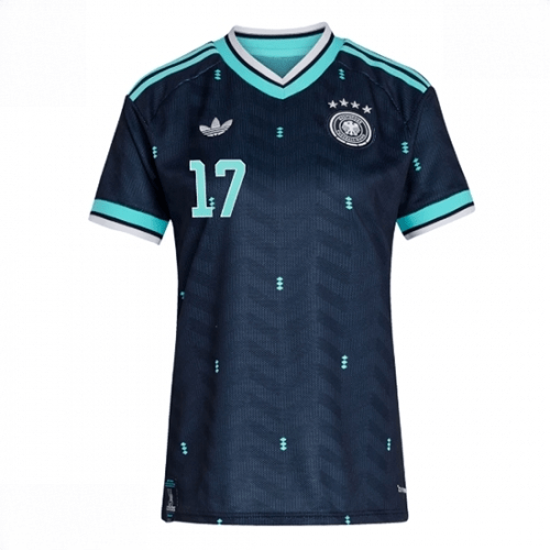 Echipament fotbal Germania Florian Wirtz #17 Tricou Deplasare Mondial 2026 pentru femei maneca scurta 2 Echipament fotbal Germania Florian Wirtz #17 Tricou Deplasare Mondial 2026 pentru femei maneca scurta - imagine 2