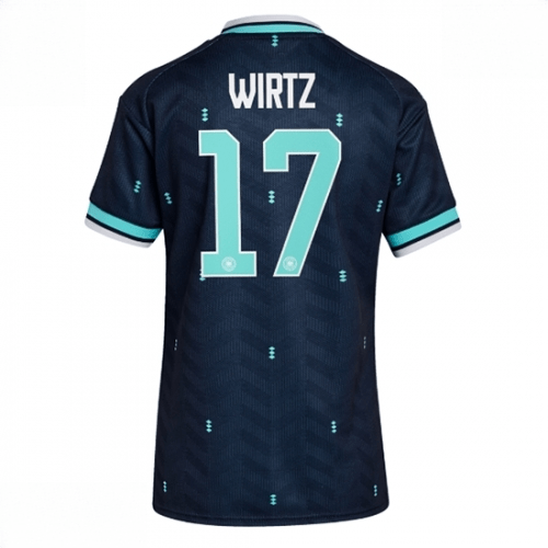 Echipament fotbal Germania Florian Wirtz #17 Tricou Deplasare Mondial 2026 pentru femei maneca scurta 1 Echipament fotbal Germania Florian Wirtz #17 Tricou Deplasare Mondial 2026 pentru femei maneca scurta