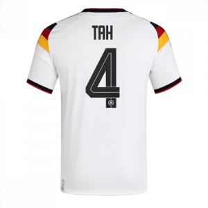 Echipament fotbal Germania Jonathan Tah #4 Tricou Acasa Mondial 2026 maneca scurta
