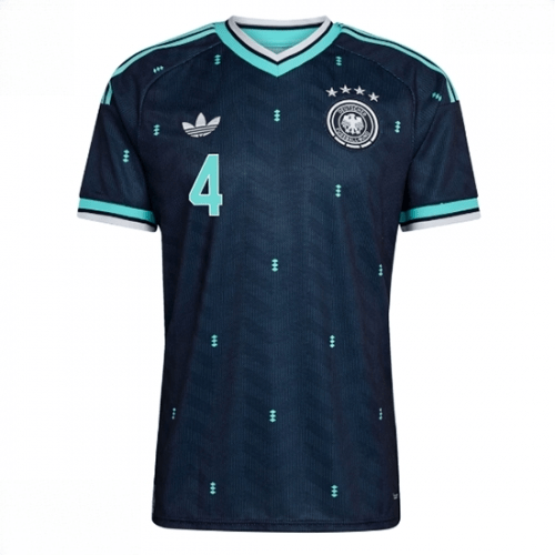 Echipament fotbal Germania Jonathan Tah #4 Tricou Deplasare Mondial 2026 maneca scurta 2 Echipament fotbal Germania Jonathan Tah #4 Tricou Deplasare Mondial 2026 maneca scurta - imagine 2