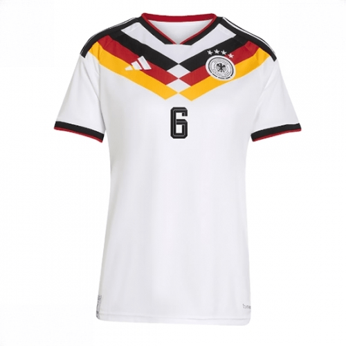 Echipament fotbal Germania Joshua Kimmich #6 Tricou Acasa Mondial 2026 pentru femei maneca scurta 2 Echipament fotbal Germania Joshua Kimmich #6 Tricou Acasa Mondial 2026 pentru femei maneca scurta - imagine 2