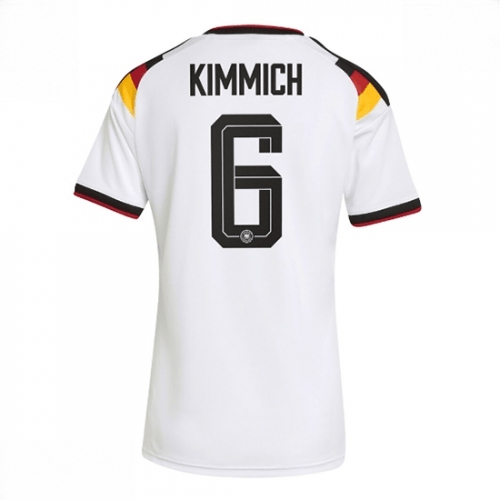 Echipament fotbal Germania Joshua Kimmich #6 Tricou Acasa Mondial 2026 pentru femei maneca scurta 1 Echipament fotbal Germania Joshua Kimmich #6 Tricou Acasa Mondial 2026 pentru femei maneca scurta