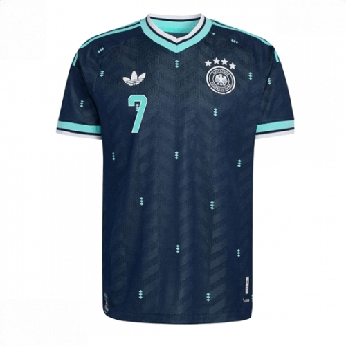 Echipament fotbal Germania Kai Havertz #7 Tricou Deplasare Mondial 2026 maneca scurta 2 Echipament fotbal Germania Kai Havertz #7 Tricou Deplasare Mondial 2026 maneca scurta - imagine 2