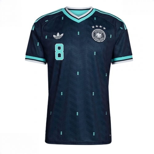 Echipament fotbal Germania Leon Goretzka #8 Tricou Deplasare Mondial 2026 maneca scurta 2 Echipament fotbal Germania Leon Goretzka #8 Tricou Deplasare Mondial 2026 maneca scurta - imagine 2