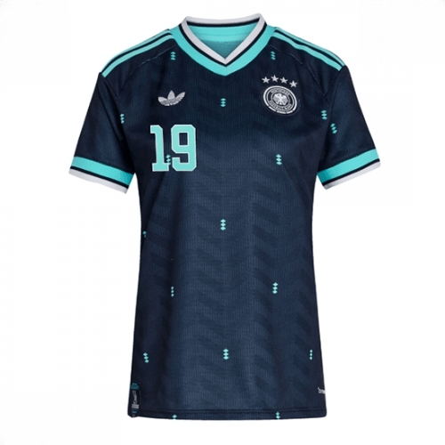 Echipament fotbal Germania Leroy Sane #19 Tricou Deplasare Mondial 2026 pentru femei maneca scurta 2 Echipament fotbal Germania Leroy Sane #19 Tricou Deplasare Mondial 2026 pentru femei maneca scurta - imagine 2