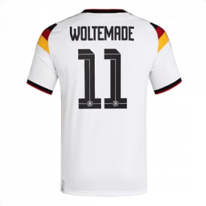 Echipament fotbal Germania Nick Woltemade #11 Tricou Acasa Mondial 2026 maneca scurta