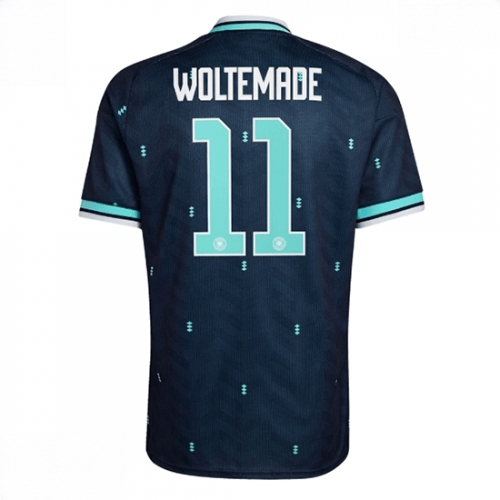 Echipament fotbal Germania Nick Woltemade #11 Tricou Deplasare Mondial 2026 maneca scurta 1 Echipament fotbal Germania Nick Woltemade #11 Tricou Deplasare Mondial 2026 maneca scurta