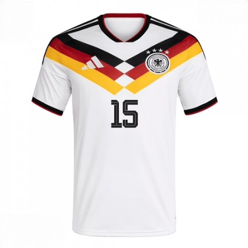 Echipament fotbal Germania Nico Schlotterbeck #15 Tricou Acasa Mondial 2026 maneca scurta 2 Echipament fotbal Germania Nico Schlotterbeck #15 Tricou Acasa Mondial 2026 maneca scurta - imagine 2