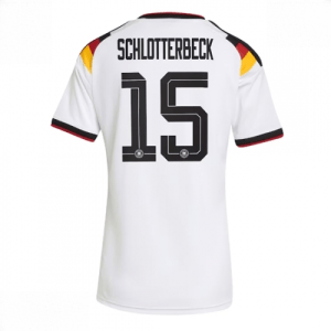 Echipament fotbal Germania Nico Schlotterbeck #15 Tricou Acasa Mondial 2026 pentru femei maneca scurta