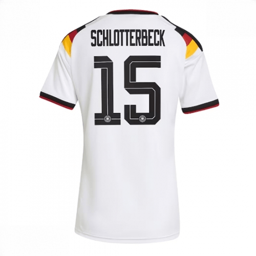 Echipament fotbal Germania Nico Schlotterbeck #15 Tricou Acasa Mondial 2026 pentru femei maneca scurta 1 Echipament fotbal Germania Nico Schlotterbeck #15 Tricou Acasa Mondial 2026 pentru femei maneca scurta