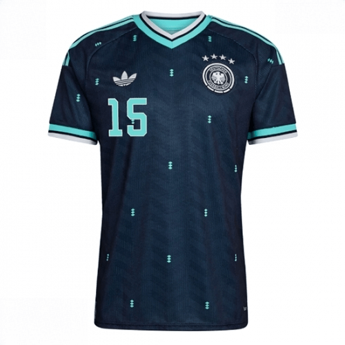 Echipament fotbal Germania Nico Schlotterbeck #15 Tricou Deplasare Mondial 2026 maneca scurta 2 Echipament fotbal Germania Nico Schlotterbeck #15 Tricou Deplasare Mondial 2026 maneca scurta - imagine 2