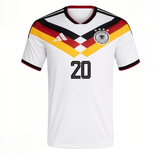 Echipament fotbal Germania Serge Gnabry #20 Tricou Acasa Mondial 2026 maneca scurta 2 Echipament fotbal Germania Serge Gnabry #20 Tricou Acasa Mondial 2026 maneca scurta - imagine 2