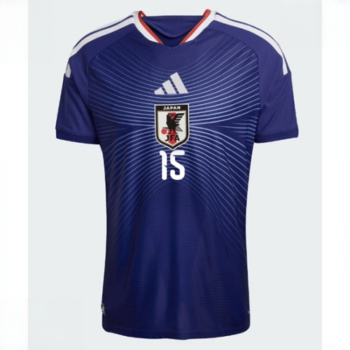 Echipament fotbal Japonia Daichi Kamada #15 Tricou Acasa Mondial 2026 maneca scurta 2 Echipament fotbal Japonia Daichi Kamada #15 Tricou Acasa Mondial 2026 maneca scurta - imagine 2