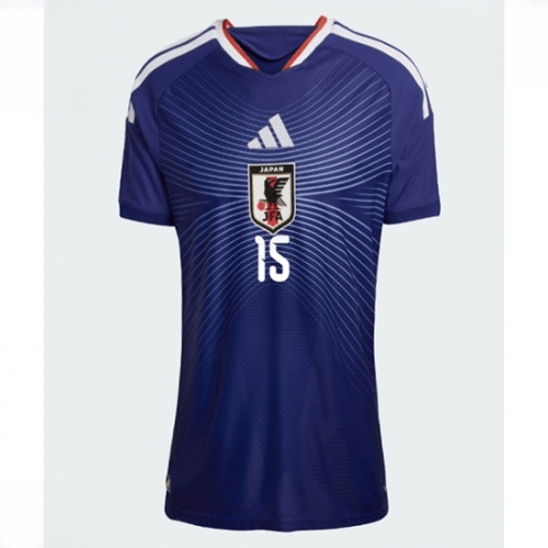 Echipament fotbal Japonia Daichi Kamada #15 Tricou Acasa Mondial 2026 pentru femei maneca scurta 2 Echipament fotbal Japonia Daichi Kamada #15 Tricou Acasa Mondial 2026 pentru femei maneca scurta - imagine 2