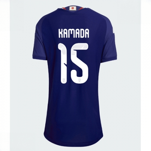 Echipament fotbal Japonia Daichi Kamada #15 Tricou Acasa Mondial 2026 pentru femei maneca scurta 1 Echipament fotbal Japonia Daichi Kamada #15 Tricou Acasa Mondial 2026 pentru femei maneca scurta