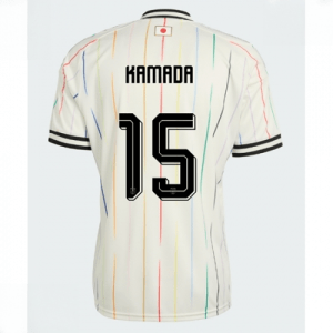 Echipament fotbal Japonia Daichi Kamada #15 Tricou Deplasare Mondial 2026 maneca scurta