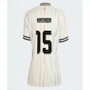 Echipament fotbal Japonia Daichi Kamada #15 Tricou Deplasare Mondial 2026 pentru femei maneca scurta