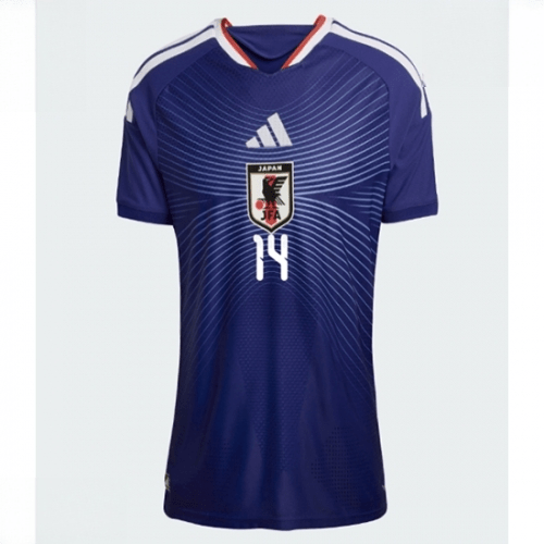 Echipament fotbal Japonia Junya Ito #14 Tricou Acasa Mondial 2026 pentru femei maneca scurta 2 Echipament fotbal Japonia Junya Ito #14 Tricou Acasa Mondial 2026 pentru femei maneca scurta - imagine 2