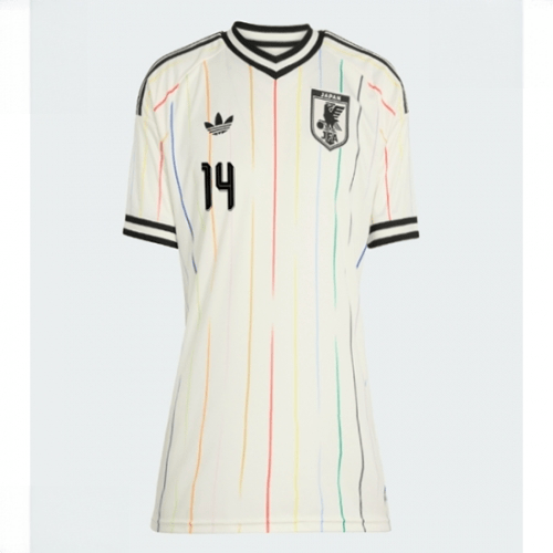 Echipament fotbal Japonia Junya Ito #14 Tricou Deplasare Mondial 2026 pentru femei maneca scurta 2 Echipament fotbal Japonia Junya Ito #14 Tricou Deplasare Mondial 2026 pentru femei maneca scurta - imagine 2