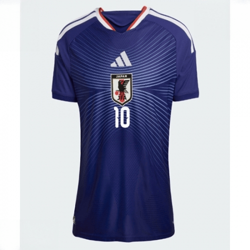 Echipament fotbal Japonia Ritsu Doan #10 Tricou Acasa Mondial 2026 pentru femei maneca scurta 2 Echipament fotbal Japonia Ritsu Doan #10 Tricou Acasa Mondial 2026 pentru femei maneca scurta - imagine 2