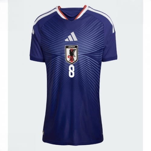 Echipament fotbal Japonia Takumi Minamino #8 Tricou Acasa Mondial 2026 pentru femei maneca scurta 2 Echipament fotbal Japonia Takumi Minamino #8 Tricou Acasa Mondial 2026 pentru femei maneca scurta - imagine 2