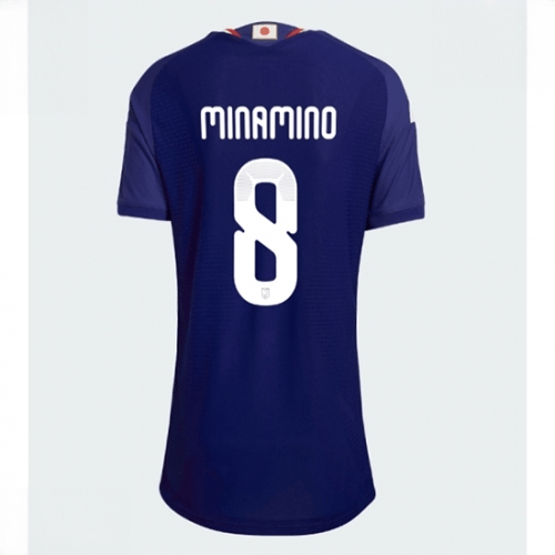 Echipament fotbal Japonia Takumi Minamino #8 Tricou Acasa Mondial 2026 pentru femei maneca scurta 1 Echipament fotbal Japonia Takumi Minamino #8 Tricou Acasa Mondial 2026 pentru femei maneca scurta